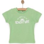 HelloBaby Basic Yazı Baskılı Tshirt Erkek Bebek - Yeşil - 2 Yaş