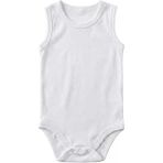 HelloBaby, Beden: 3 AY Unisex Pamuklu Body, Bisiklet Yaka, Atlet Kol, Beyaz Zıbın,%100 Örme Pamuk, Unisex Beyaz Body Çıtçıtlı Bisiklet Yaka Atlet Kol