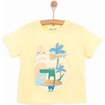 HelloBaby Crocodile Erkek Tshirt Erkek Bebek - Sarı - 1 Yaş