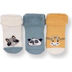 HelloBaby Erkek 3lü Havlu Çorap Bebek - Mavi