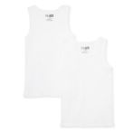 HelloBaby Erkek Bebek 2li Atlet Bisiklet Yaka Sleeveless - Beyaz