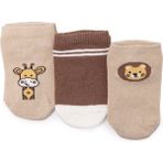 Hellobaby Erkek Bebek 3lü Bilek Çorap Hayvan Baskılı - 3 - 4 Yaş - Kahverengi