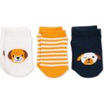 Hellobaby Erkek Bebek 3lü Bilek Çorap Hayvan Baskılı - 6-12 Ay - Turuncu