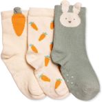 Hellobaby Erkek Bebek 3lü Kaydırmaz Çorap Meyve Baskılı - 0 - 6 Ay - Yeşil
