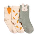 HelloBaby Erkek Bebek 3lü Kaydırmaz Çorap Meyve Baskılı - Yeşil