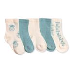HelloBaby Erkek Bebek 5li Soket Çorap Palmiye Baskılı - Yeşil