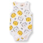 HelloBaby Erkek Bebek Atlet Body Bisiklet Yaka - Beyaz