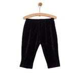 HelloBaby Erkek Bebek Basic Eşofman Alt Kadife Reçme Paça Siyah -
