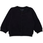 Hellobaby Erkek Bebek Basic Hırka Çıtçıtlı Bisiklet Yaka Uzun Kol - Siyah - 3 - 6 Ay