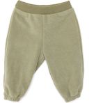 Hellobaby Erkek Bebek Basic Pantolon Polar Ribanalı Paça Koyu Gri - Haki - 6 Ay