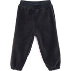Hellobaby Erkek Bebek Basic Pantolon Polar Ribanalı Paça Koyu Gri - Siyah - 9 Ay