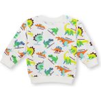 Hellobaby Erkek Bebek Basic Sweatshirt Şardonlu Bisiklet Yaka Uzun Kol - Ekru - 3 Yaş