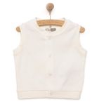 HelloBaby Erkek Bebek Basic Yelek Çıtçıtlı Bebe Yaka Atlet - Ekru