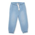 HelloBaby Erkek Bebek Denim Pantolon Bağcıklı - Açık Mavi
