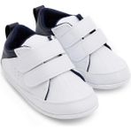 HelloBaby Erkek Bebek İlk Adım Ayakkabı Bisiklet Yaka Strappy Duble - Beyaz