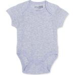 Hellobaby Erkek Bebek Jakarlı Body Çıtçıtlı Zarf Yaka Atlet - Açık Gri Melanj - 12 - 18 Ay