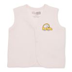 HelloBaby Erkek Bebek Kapitone Yelek Hayvan Baskılı Çıtçıtlı V Yaka Sleeveless - Ekru