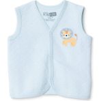 Hellobaby Erkek Bebek Kapitone Yelek Hayvan Baskılı V Yaka Atlet - 3 - 6 Ay - Açık Mavi