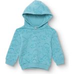 Hellobaby Erkek Bebek Kapüşonlu Sweatshirt Şardonlu Iki Iplik Kapüşonlu Yaka Uzun Kol - Mavi - 9 - 12 Ay