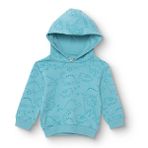 HelloBaby Erkek Bebek Kapüşonlu Sweatshirt Şardonlu İki İplik Kapüşonlu Yaka Uzun Kol
