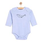 HelloBaby Erkek Bebek Koyu Mavi Uzun Kol Body