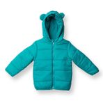 HelloBaby Erkek Bebek Mont Fermuarlı Kapüşonlu Uzun Kol - Turkuaz