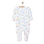 HelloBaby Erkek Bebek Patikli Tulum - Ekru