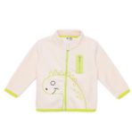 HelloBaby Erkek Bebek Polar Hırka Fermuarlı Cepli Uzun Kol - Ekru