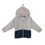 HelloBaby Erkek Bebek Polar Hırka Modelli Yaka Uzun Kol - Gri