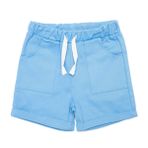 HelloBaby Erkek Bebek Şort Baby Shark Reçme Paça Açık Mavi -