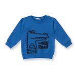 HelloBaby Erkek Bebek Sweatshirt Bisiklet Yaka Uzun Kol - Koyu Yeşil
