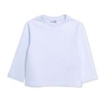 HelloBaby Erkek Bebek Tişört Bisiklet Yaka Long Sleeve - Beyaz