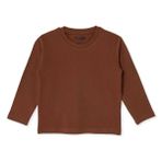 HelloBaby Erkek Bebek Tişört Bisiklet Yaka Long Sleeve - Kahverengi
