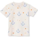 Hellobaby Erkek Bebek Tişört Marin Baskılı Bisiklet Yaka Kısa Kol - Ekru - 3 - 4 Yaş