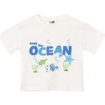 Hellobaby Erkek Bebek Tişört Marin Baskılı Bisiklet Yaka Short Sleeve - Ekru - 2 - 3 Yaş