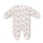 HelloBaby Erkek Bebek Uyku Tulumu Uzay Baskılı Fermuarlı Bisiklet Yaka Uzun Kol Ribanalı - Desenli