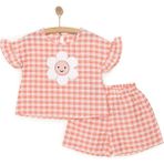 HelloBaby Flowers Kız Bluz-Şort Kız Bebek - 1 Yaş - Pembe