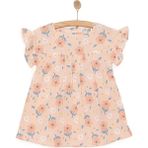 Hellobaby Flowers Kız Elbise Kız Bebek - 9 Ay - Somon