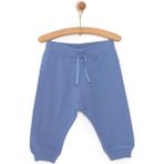 HelloBaby HelloBaby Basic Az Şardonlu Eşofman Alt Erkek Bebek - 9 Ay - Mavi