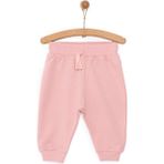 HelloBaby HelloBaby Basic Az Şardonlu Eşofman Alt Kız Bebek - Pudra - 6 Ay