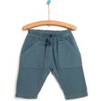 HelloBaby HelloBaby Basic Erkek Bebek Ön Cepli Dokuma Pantolon Erkek Bebek - Koyu Mavi - 9 Ay