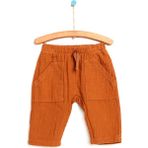 HelloBaby HelloBaby Basic Erkek Bebek Ön Cepli Dokuma Pantolon Erkek Bebek - Taba - 1,5 Yaş