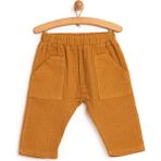HelloBaby HelloBaby Basic Müslin Pantolon Erkek Bebek - Taba - 1 Yaş