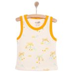HelloBaby HelloBaby Erkek Bebek Atlet Tshirt Palmiyeli Basic Bisiklet Yaka