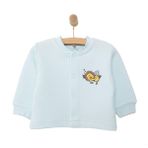 HelloBaby HelloBaby Erkek Bebek Kapitone Hırka Hayvan Baskılı Çıtçıtlı Bisiklet Yaka Uzun Kol