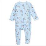 Hellobaby Hellobaby Erkek Bebek Patikli Tulum Hayvan Baskılı Fermuarlı Bisiklet Yaka Uzun Paça Uzun Kol - Bej - 3 - 6 Ay