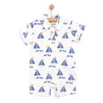 HelloBaby HelloBaby Erkek Bebek Şort Salopet Little Sailor