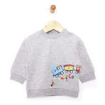 HelloBaby HelloBaby Erkek Bebek Sweatshirt Basic Bisiklet Yaka