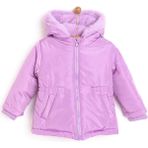 HelloBaby HelloBaby Kapüşonlu Mont Kız Bebek - Lila - 1 Yaş