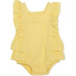 Hellobaby Hellobaby, Kız, Atlet Body, Çıtçıtlı, Modelli Yaka, Atlet - Sarı - 2 - 3 Yaş
